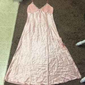 Baby Pink Satin Nightgown